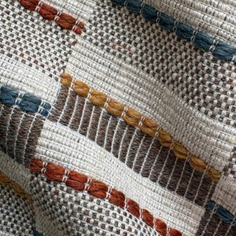 Mulberry Home Bruton Check woven fabric close-up