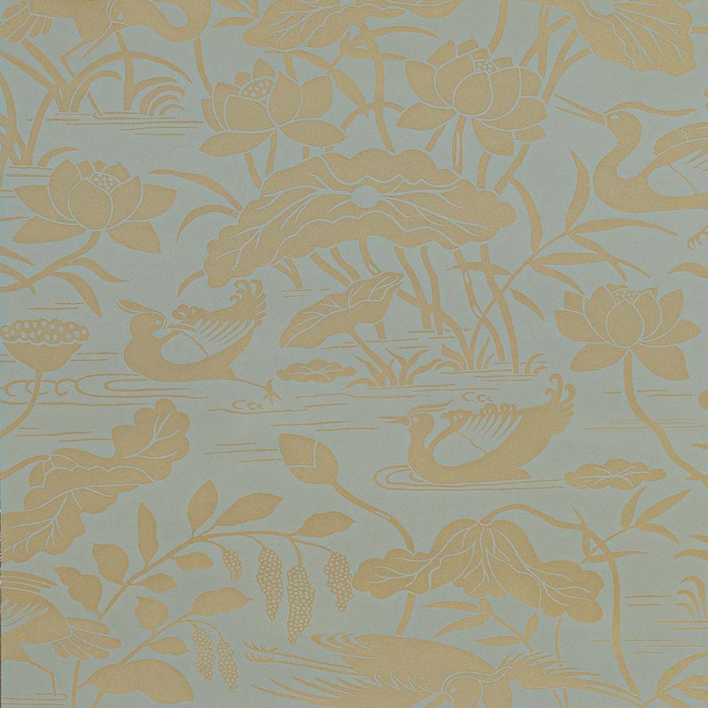 Heron & Lotus Flower