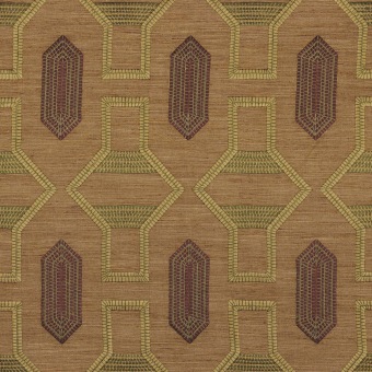 Casamance Tali 83440320 Kaki / Lie de vin fabrics stoffen - fabric from Benang collection