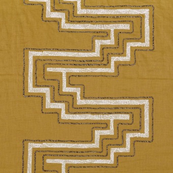 Casamance Uluwatu 81200330 Jaune paille fabrics stoffen - fabric from Benang collection