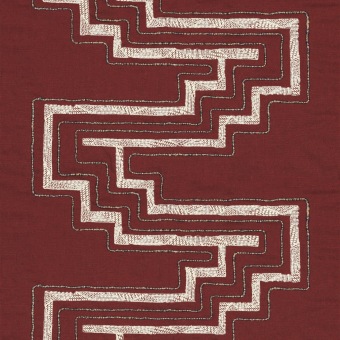 Casamance Uluwatu 81200550 Lie de vin fabrics stoffen - fabric from Benang collection