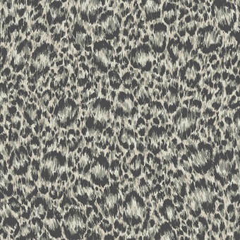 Cole & Son Hand-Painted Leopard 130/4013 Grey & Metallic Silver