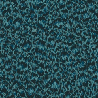 Cole & Son Hand-Painted Leopard 130/4014 Petrol & Teal