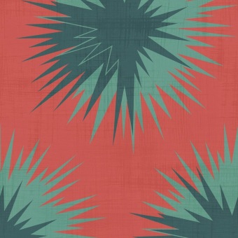 Cole & Son Soft Thistle 130/7025 Blood Orange & Viridian