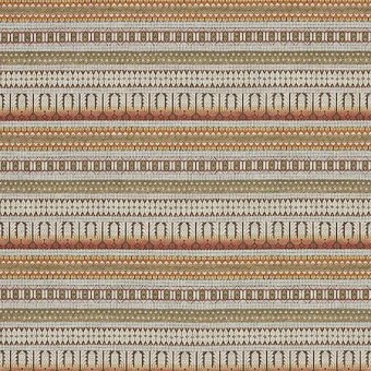 Colefax & Fowler Camillo Tomato/Olive F4989-02 – detail van de stof