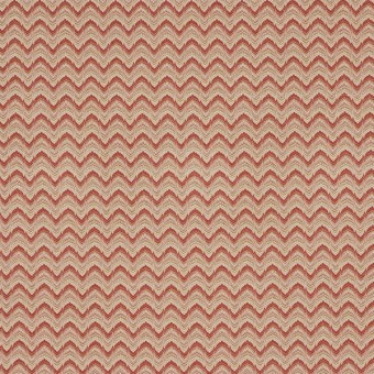 Colefax & Fowler Zita Tomato/Sand F5000-02 – detail van de stof