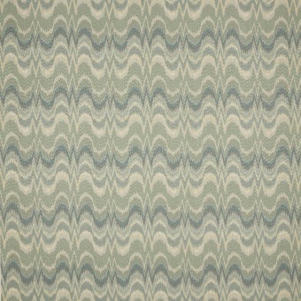 Colefax & Fowler Kemerton Forest Green: stof met een golvend zigzagpatroon
