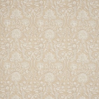Colefax & Fowler Landor Beige: stof met een sierlijk damastpatroon
