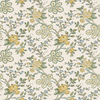 Nina Campbell Dauphine Geneviève Yellow / Sage / Ivory NCF4621-03