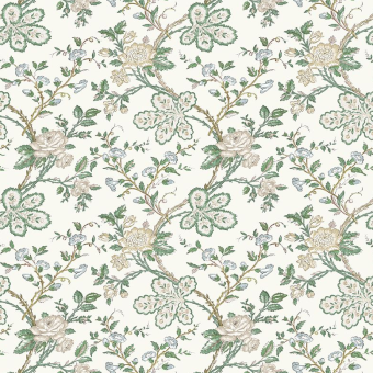 Nina Campbell Dauphine Geneviève Green / Blue / Ivory NCF4621-04