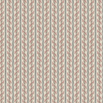 Nina Campbell Dauphine Odile Duck Egg / Red NCF4622-01