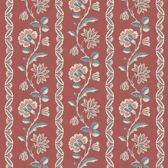 Nina Campbell Dauphine Bertin Red / Blue NCF4625-01