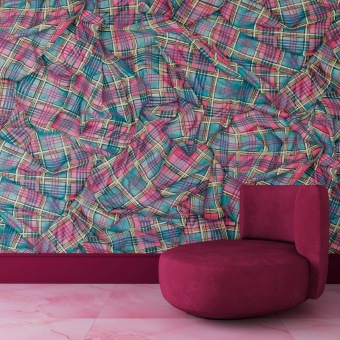 Cole & Son Draped Tartan sfeerfoto