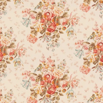 Mulberry Home New Floral Bouquet Antique FD2034.J52 fabric pattern detail