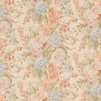 Mulberry Home Garden Party Soft Red/Green FD2036.V44 fabric pattern detail
