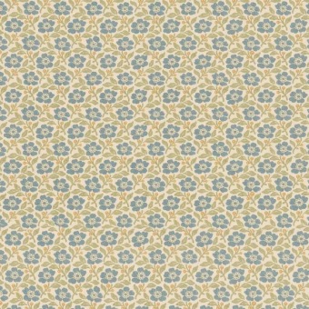 Mulberry Home Martock Sprig Teal/Green FD2037.R38 fabric pattern detail