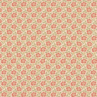 Mulberry Home Martock Sprig Red FD2037.V106 fabric pattern detail