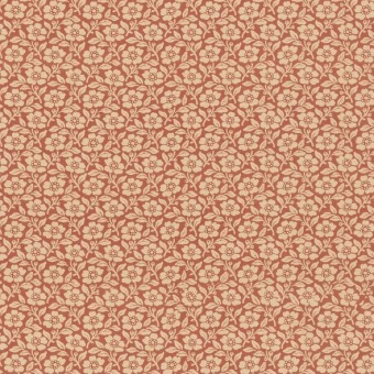 Mulberry Home Martock Sprig Red/Green FD2037.V90 fabric pattern detail