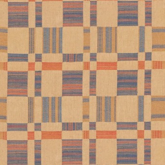 Mulberry Home Charlton Check Blue/Red FD856.G103 fabric pattern detail