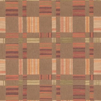 Mulberry Home Charlton Check Espresso FD856.K74 fabric pattern detail