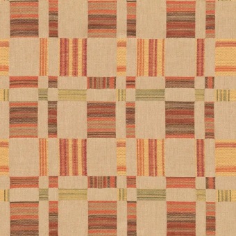 Mulberry Home Charlton Check Spice FD856.T30 fabric pattern detail