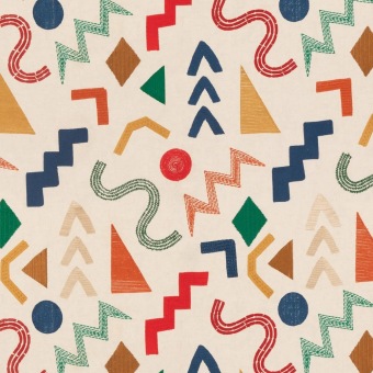 Mulberry Home Summer Fireworks Multi FD858.Y101 fabric pattern detail