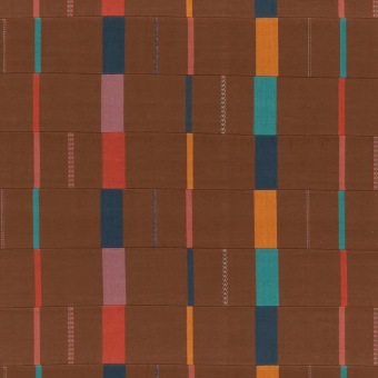 Mulberry Home Paddock Stripe Espresso FD860.K74 fabric pattern detail