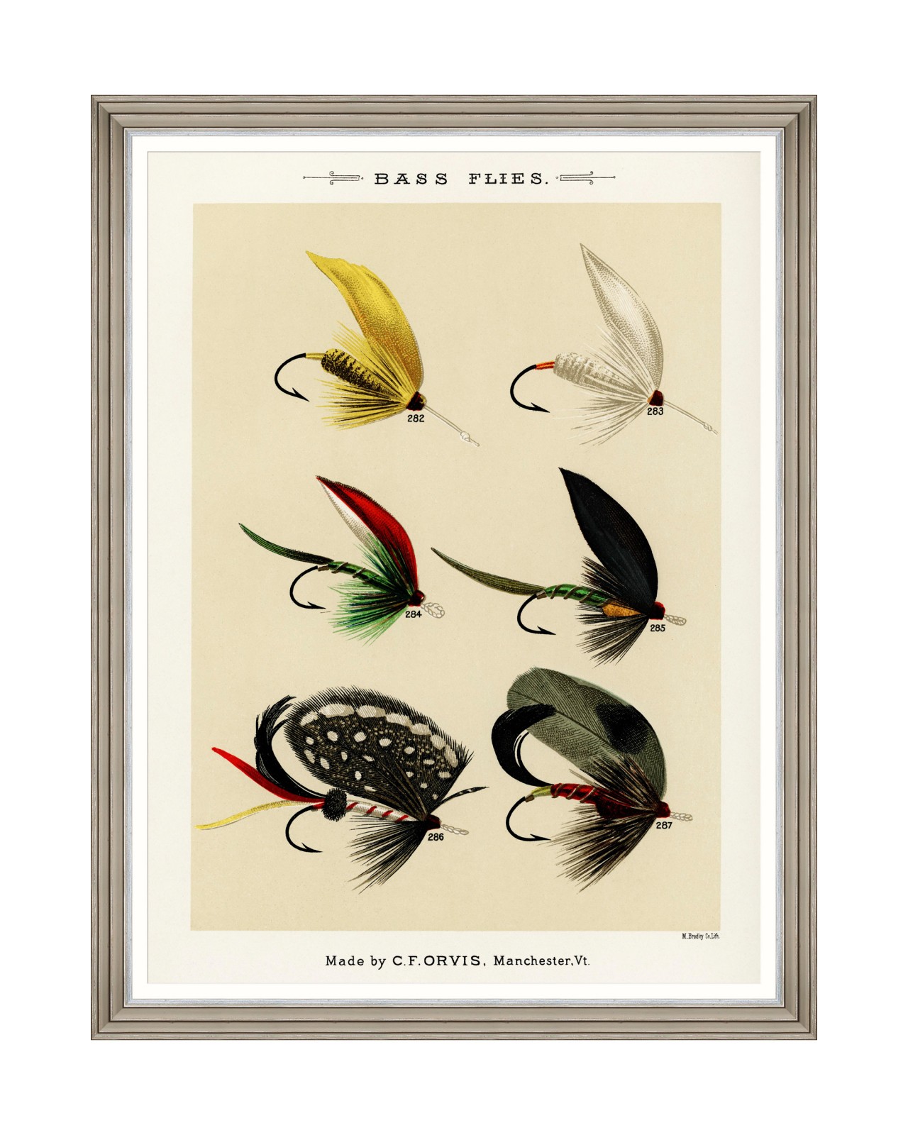 images/productimages/small/fishing-flies-i-by-mary-orvis-marbury-framed-art-60x80cm-fa13327.jpg