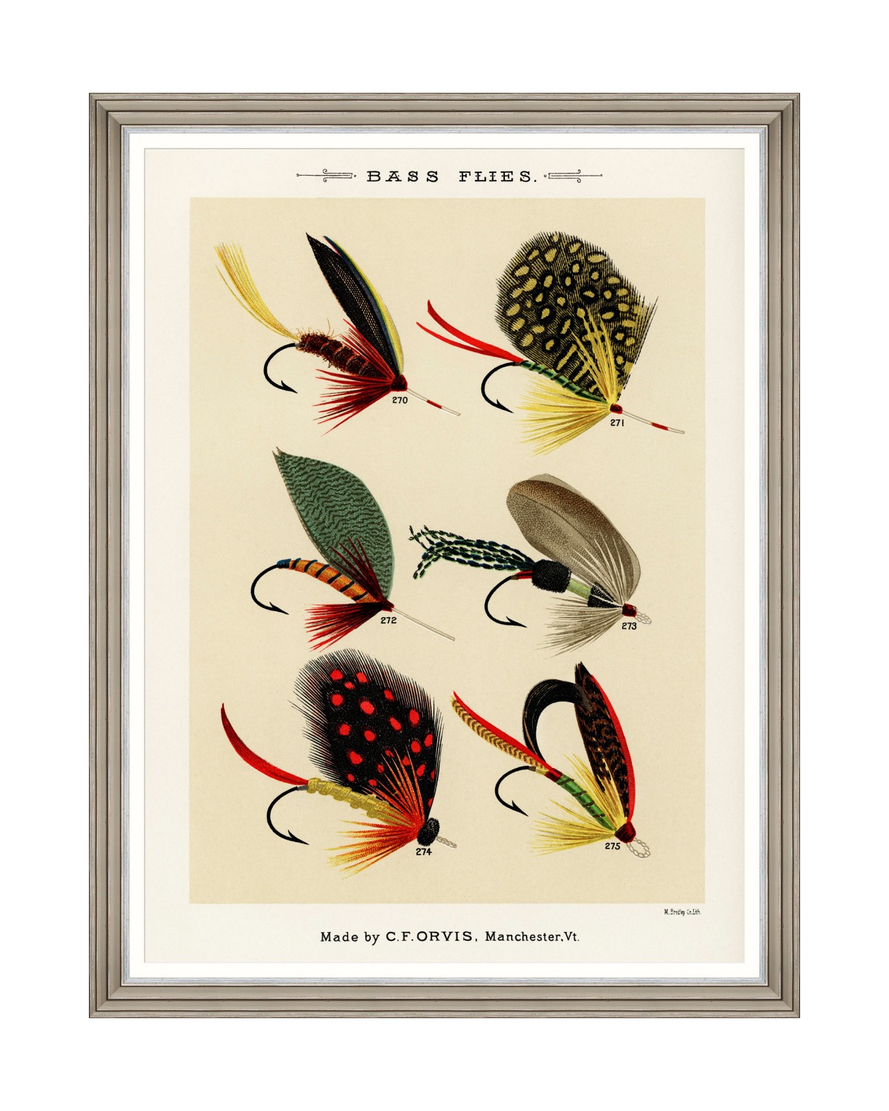 images/productimages/small/fishing-flies-ii-by-mary-orvis-marbury-framed-art-60x80cm-fa13328.jpg