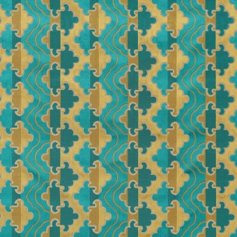 Jim Thompson Luntaya Velvet Gilt Cerulean JT014045001 - Oriental Odyssey II Velvets fabrics stoffen