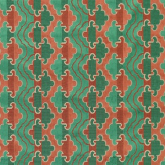 Jim Thompson Luntaya Velvet Moss Brick JT014045002 - Oriental Odyssey II Velvets fabrics stoffen