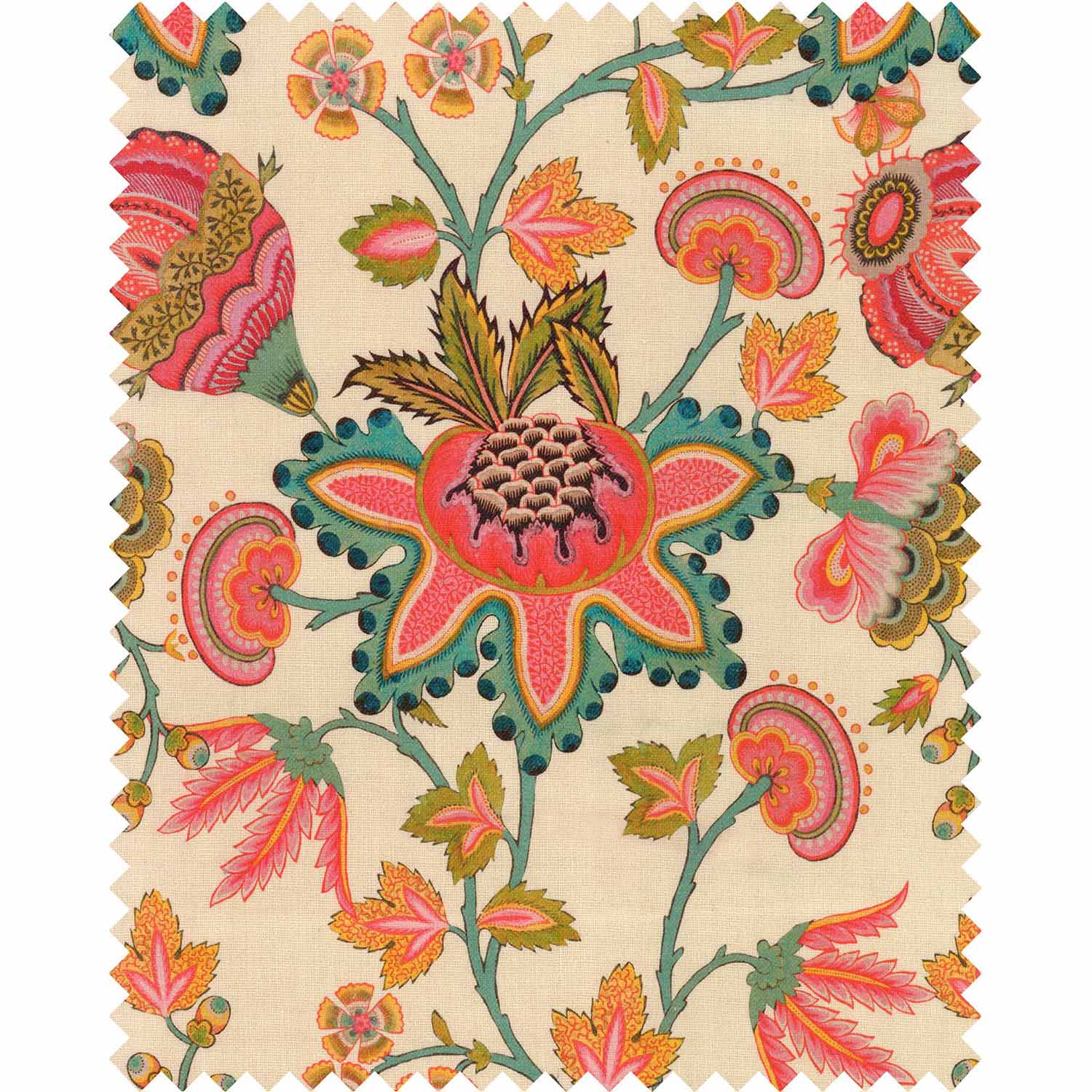 Midsummer Floral Embroidered Fabric