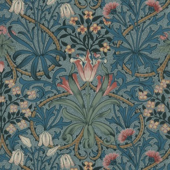 Woodland Weeds Rose/Woad MOW0175-02