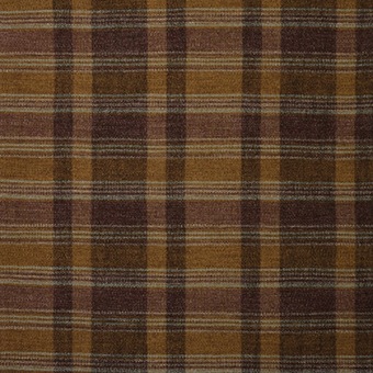 Osborne & Little Rannoch Wools Kyle F8141-02 Plum / Amber stof