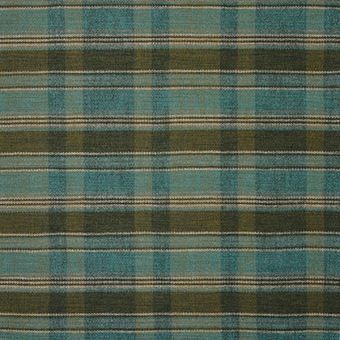 Osborne & Little Rannoch Wools Kyle F8141-04 Olive / Lagoon stof