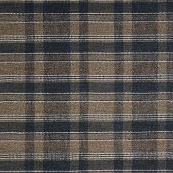 Osborne & Little Rannoch Wools Kyle F8141-05 Indigo / Caramel stof