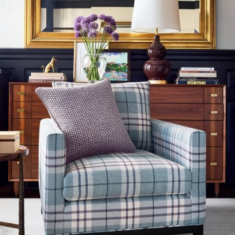 Thibaut - Savile - Percival Plaid - Flax - W711326