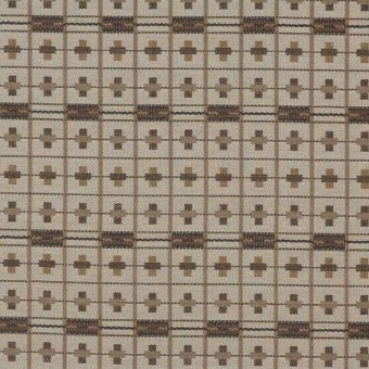 Sanderson Highgrove Wools Cotswold Check Linen/Muntjac SAF0538-01 - stofpatroon