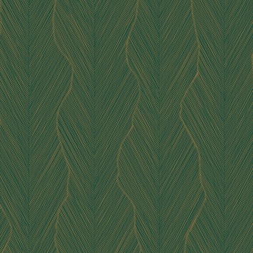 Casamance Ecrin Strie 74910406 Emeraude/Doré