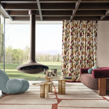 Casamance Benang 81230243 Multico fabrics stoffen - living room curtains