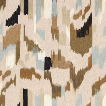 Casamance Benang 81230115 Multico neutre fabrics stoffen - ikat embroidered fabric