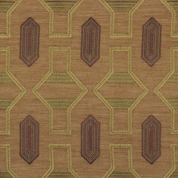 Casamance Tali 83440320 Kaki / Lie de vin fabrics stoffen - fabric from Benang collection
