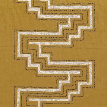 Casamance Uluwatu 81200330 Jaune paille fabrics stoffen - fabric from Benang collection