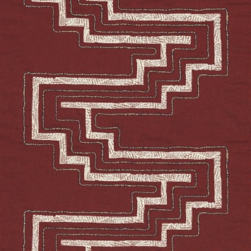 Casamance Uluwatu 81200550 Lie de vin fabrics stoffen - fabric from Benang collection