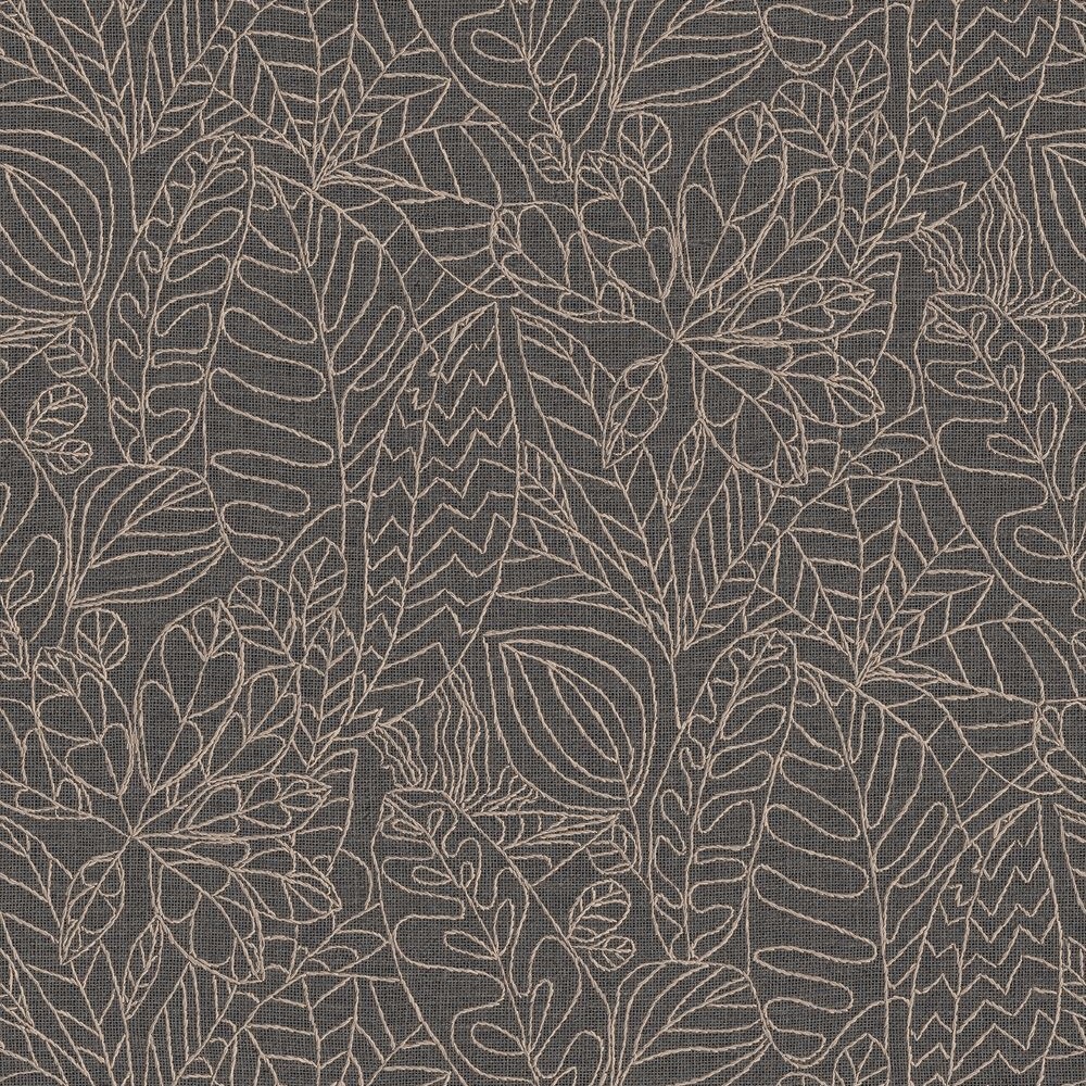 Casamance Racines Argania 78201426 Anthracite behang wallpaper