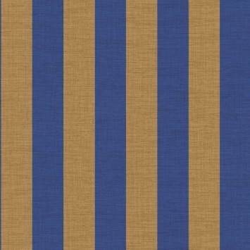 Casamance Rayures Beausoleil 78060814 Bleu Roi Bronze behang