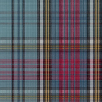 Cole & Son MacAndreas Tartan 130/1002 Petrol & Rouge