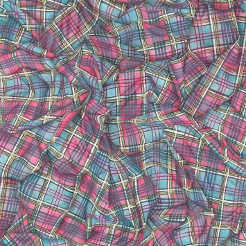 Cole & Son Draped Tartan 130/2006 Cyan & Magenta