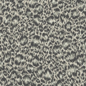 Cole & Son Hand-Painted Leopard 130/4013 Grey & Metallic Silver