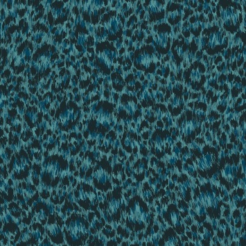 Cole & Son Hand-Painted Leopard 130/4014 Petrol & Teal